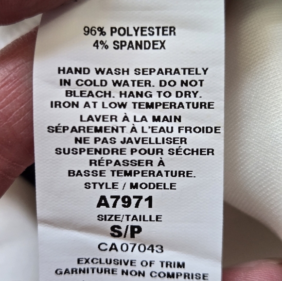 Lori Michaels White and Blue Pleated Midi Dress. Size Small - Picture 8 of 10